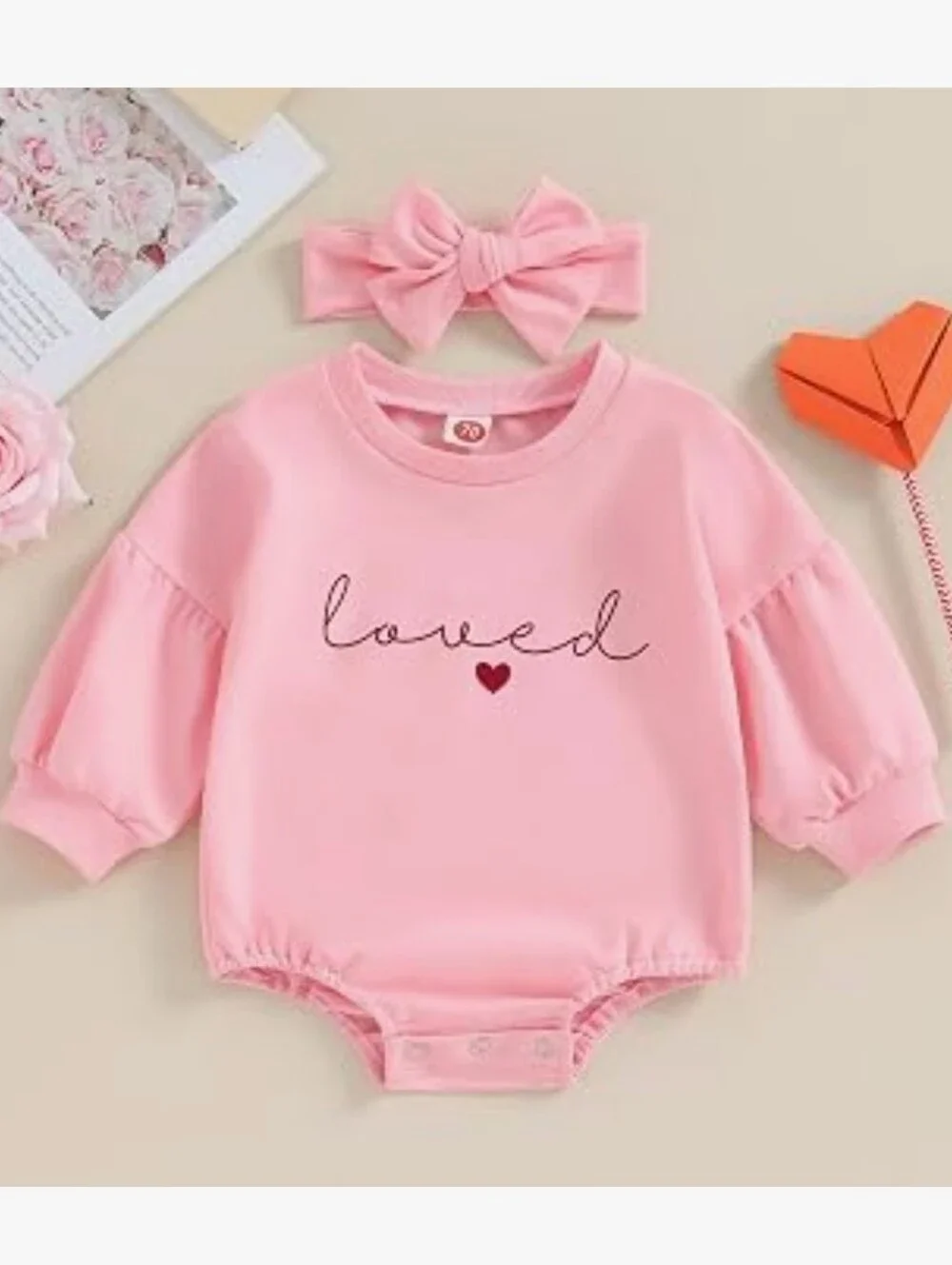 Pink Baby Onesie with 